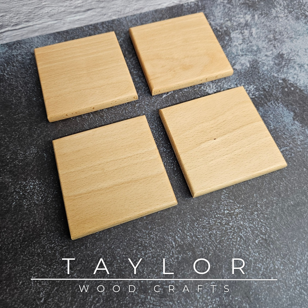 Handmade hardwood coaster crafted from quality timber in Northern Ireland by Taylor Wood Crafts.