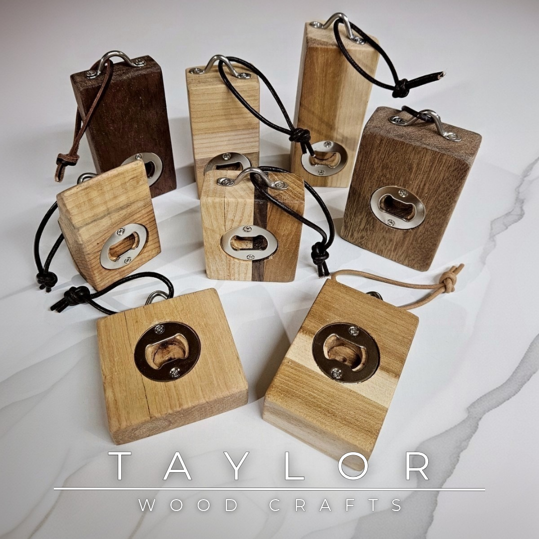Handcrafted wooden bottle opener with leather hanging string—functional, stylish, and perfect for kitchens, bars, or outdoor spaces.