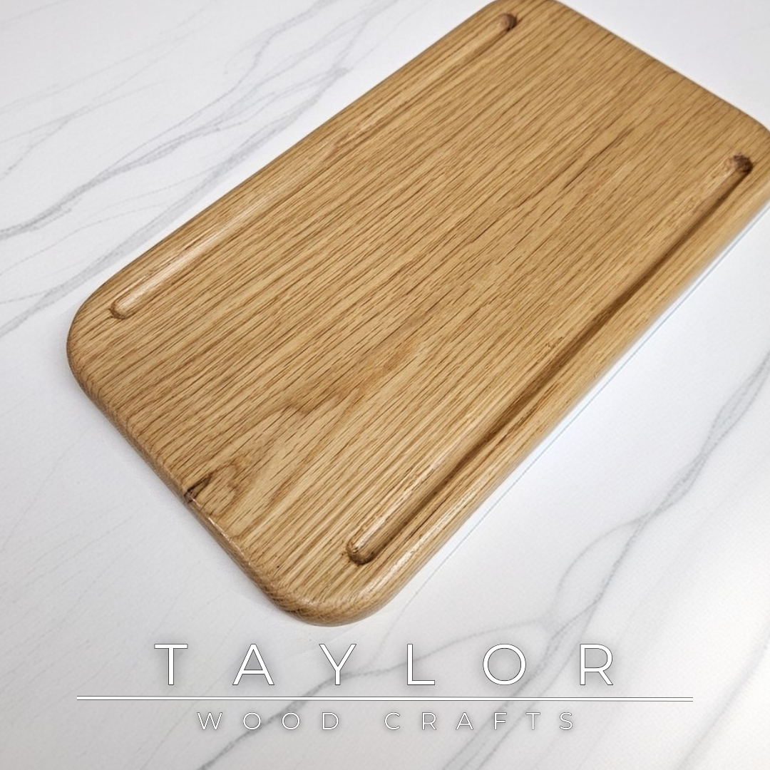 Oak Chopping Board Taylor Wood Crafts – solid oak with smooth rounded edges, durable & knife‑friendly kitchen staple