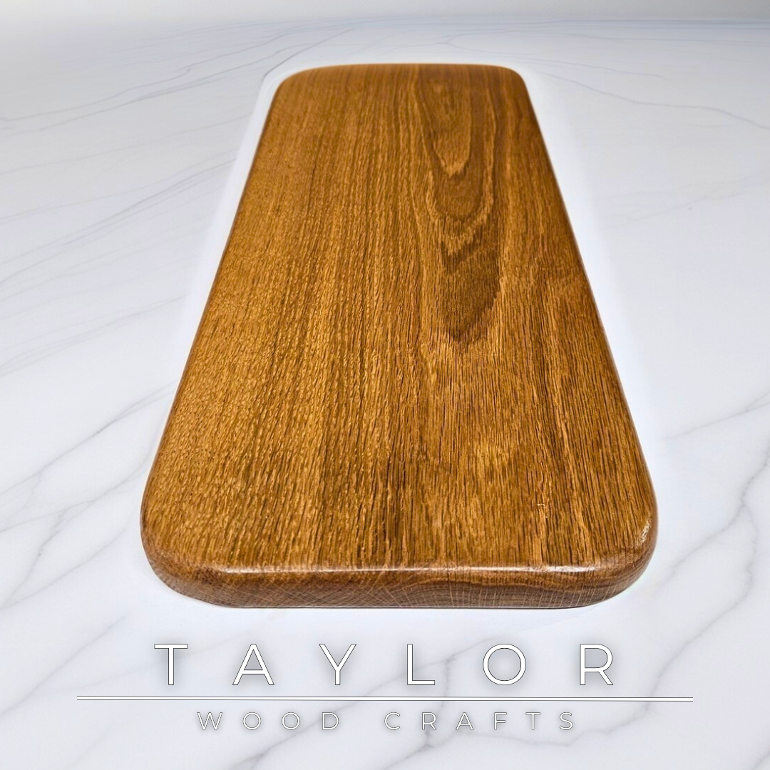 Oak Chopping Board Taylor Wood Crafts – solid oak with smooth rounded edges, durable & knife‑friendly kitchen staple