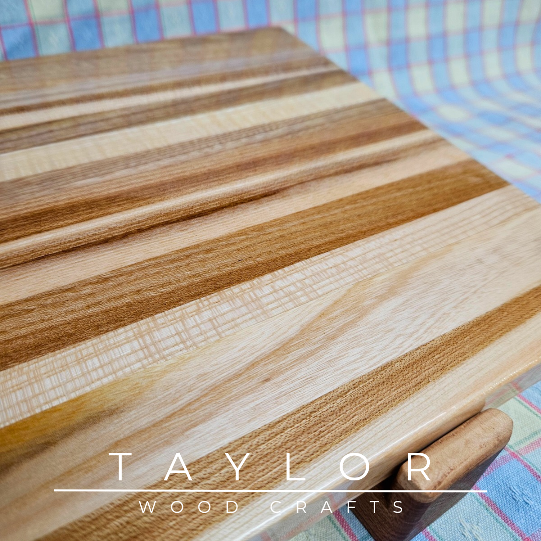 Handcrafted large serving board with a smooth epoxy resin coating, combining durability and style for serving food in elegance.