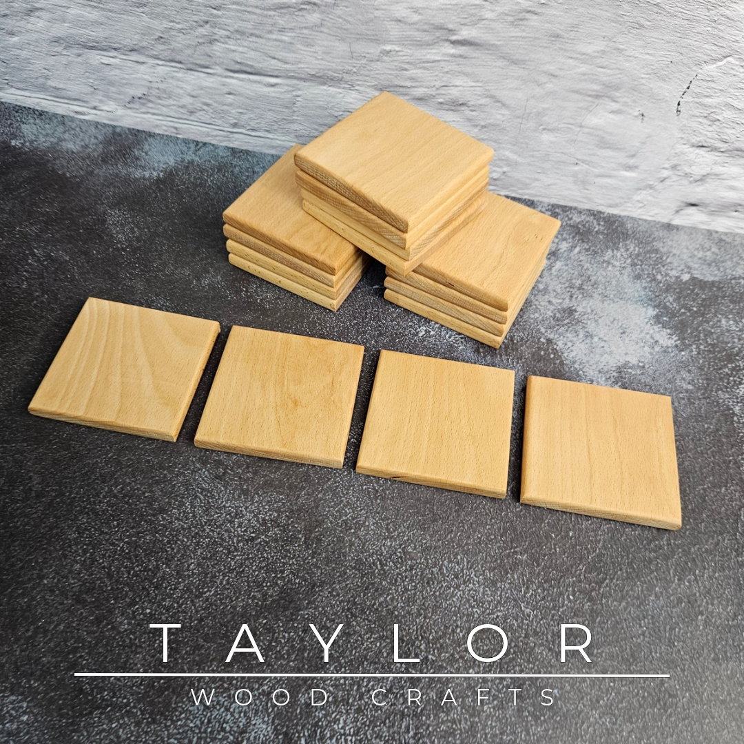 Handmade hardwood coaster crafted from quality timber in Northern Ireland by Taylor Wood Crafts.