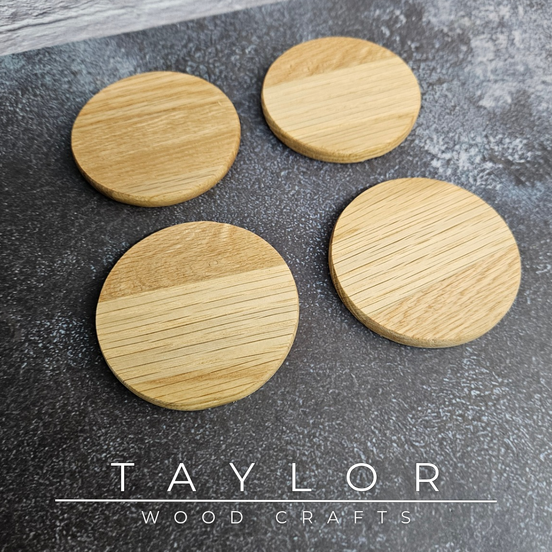 Handmade hardwood coaster crafted from quality timber in Northern Ireland by Taylor Wood Crafts.