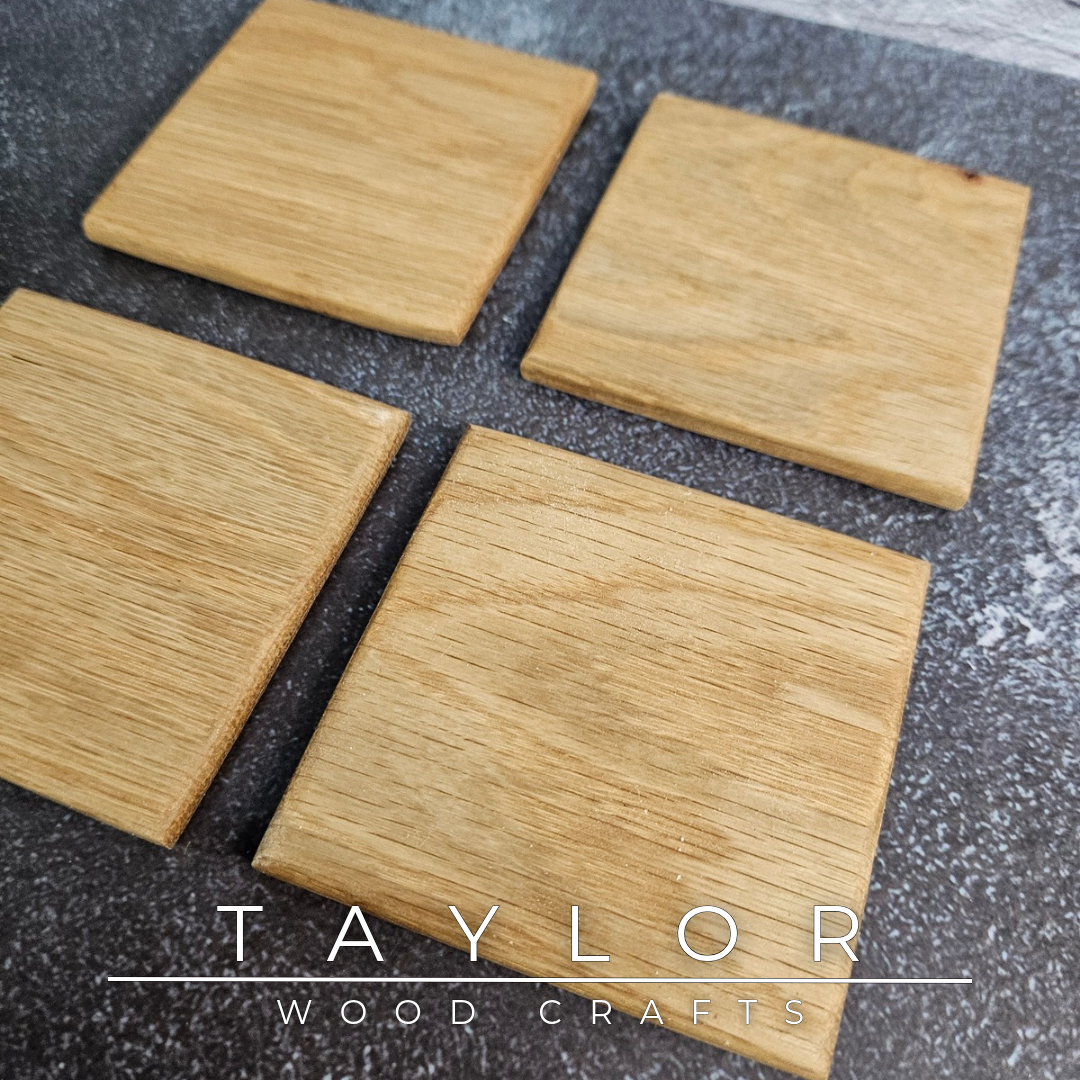 Handmade hardwood coaster crafted from quality timber in Northern Ireland by Taylor Wood Crafts.