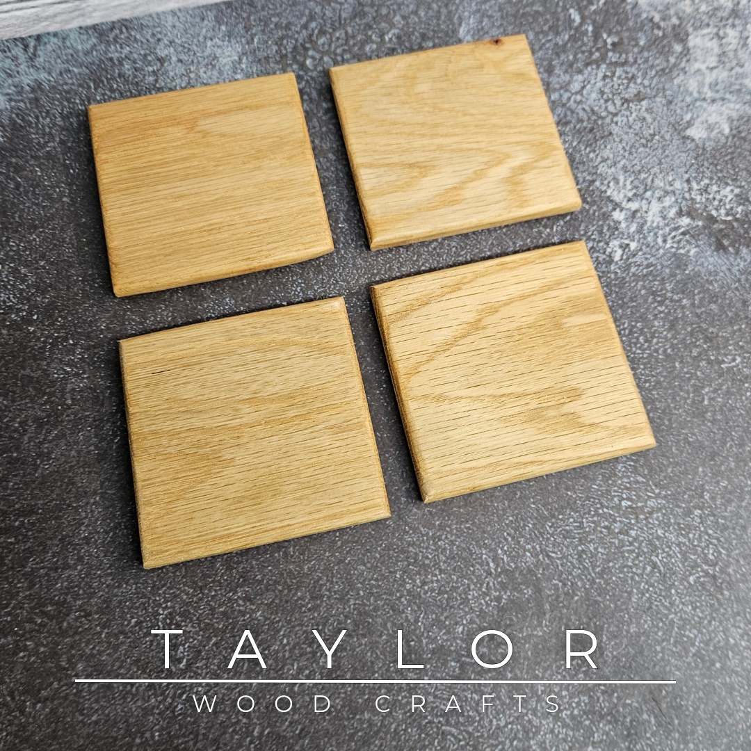 Handmade hardwood coaster crafted from quality timber in Northern Ireland by Taylor Wood Crafts.