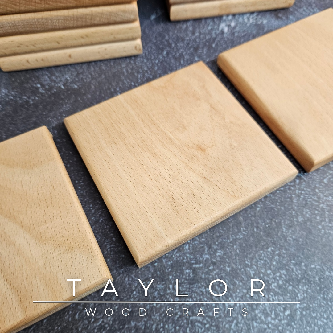Handmade hardwood coaster crafted from quality timber in Northern Ireland by Taylor Wood Crafts.