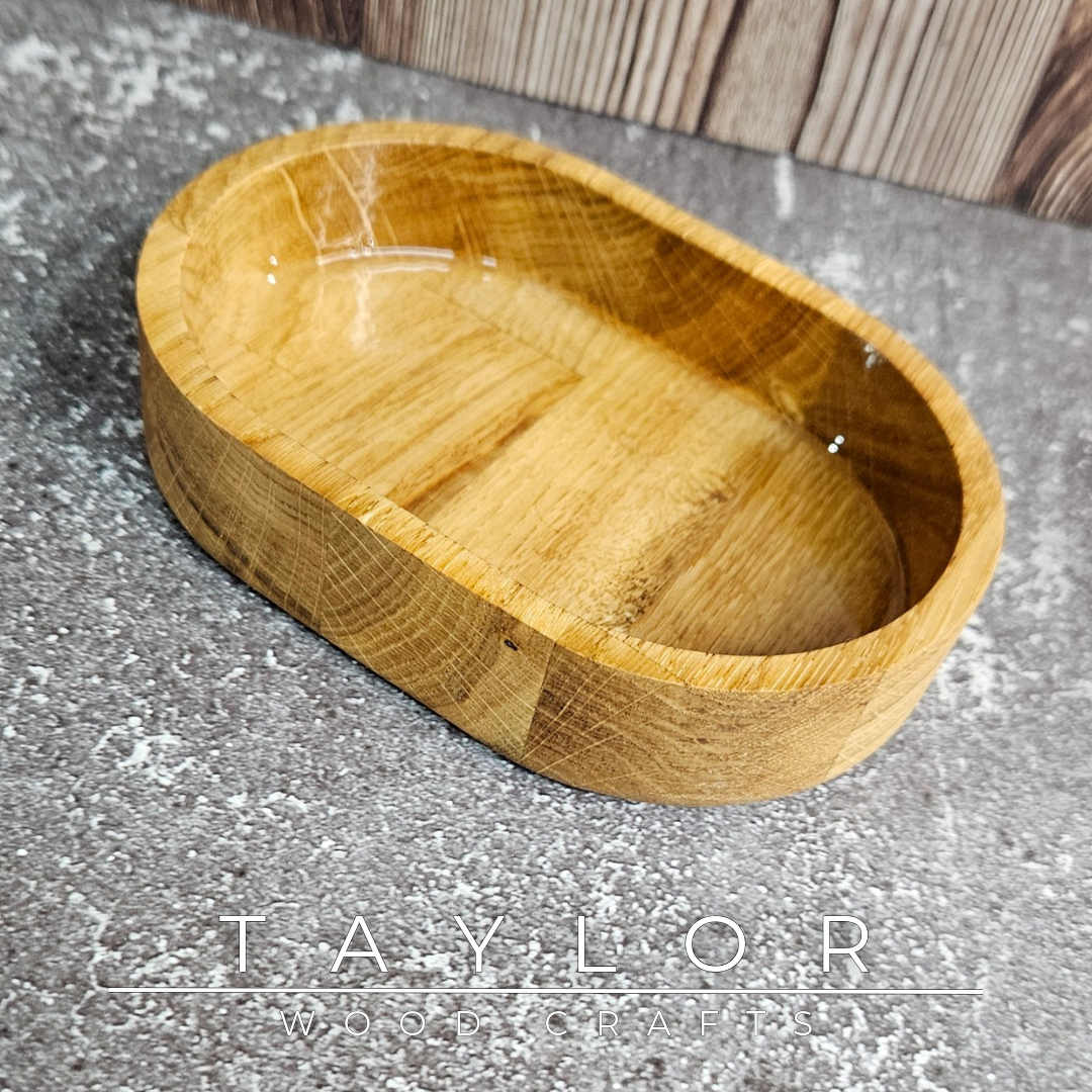 Handmade hardwood resin dish crafted from premium timber with a coloured epoxy resin base, made in Northern Ireland by Taylor Wood Crafts.